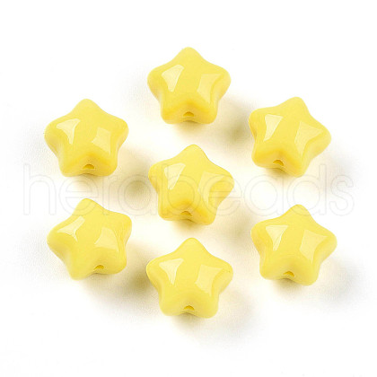 Opaque Acrylic Beads SACR-T017-37B-1