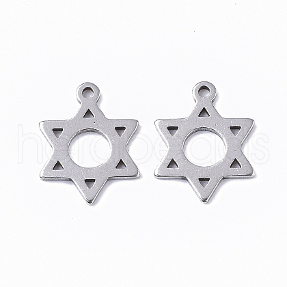 Tarnish Resistant 201 Stainless Steel Charms X-STAS-T050-018P-1