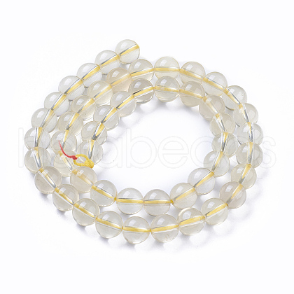 Natural Lemon Quartz Beads Strands G-P433-22A-1