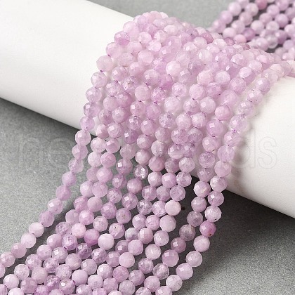Natural Kunzite Beads Strands G-G259-D11-4mm-1