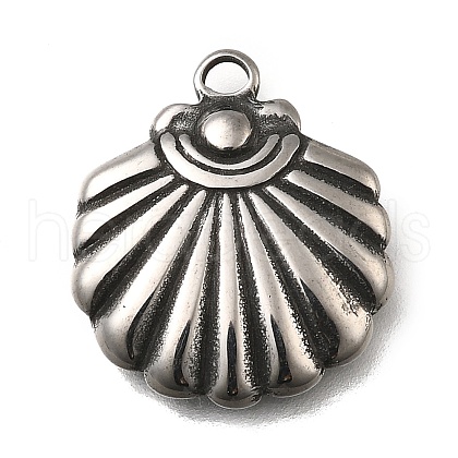 Retro 304 Stainless Steel Pendants STAS-L284-13AS-1