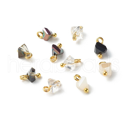 Electroplate Glass Charms PALLOY-JF00821-02-1
