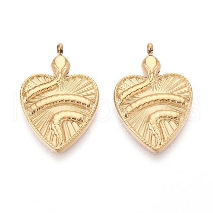 304 Stainless Steel Pendants STAS-N109-181G-1