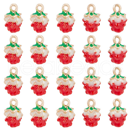 HOBBIESAY 40Pcs Golden Plated Alloy Enamel Charms ENAM-HY0003-09-1