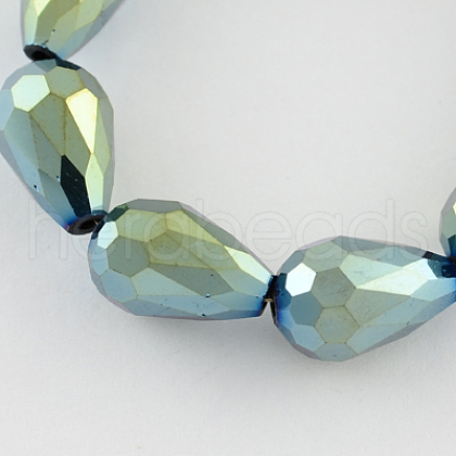 Electroplate Glass Bead Strands EGLA-R045-12x8mm-05-1