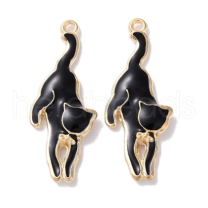 Alloy Enamel Pendants ENAM-O001-08H-G-1