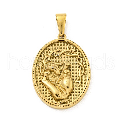 Ion Plating(IP) 304 Stainless Steel Pendants STAS-R231-18G-16-1