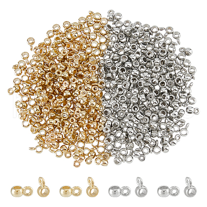 DICOSMETIC400Pcs 2 Colors CCB Plastic Tube Bails CCB-DC0001-10-1