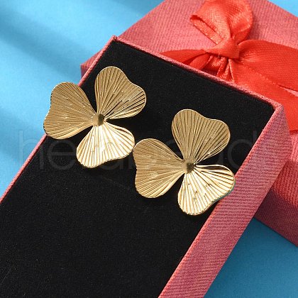 304 Stainless Steel Stud Earrings for Women EJEW-K306-02G-1
