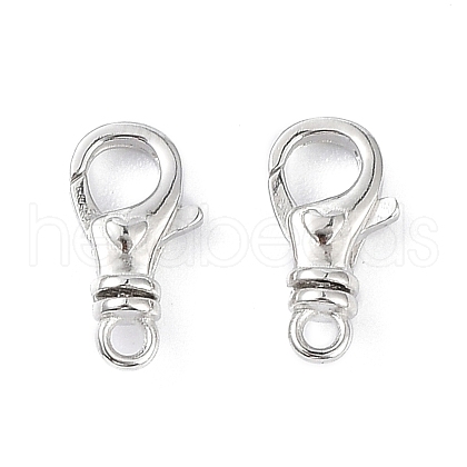 Anti-Tarnish Rhodium Plated 925 Sterling Silver Swivel Clasps STER-K173-22P-1