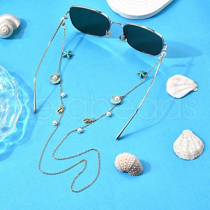 Brass Eyeglasses Chains AJEW-TA00042-1