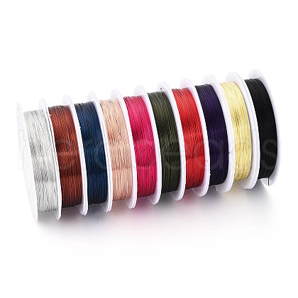 Round Copper Jewelry Wire CWIR-S002-0.3mm-M-1