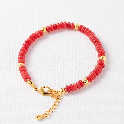 Simple Design Natural Carnelian Beaded Bracelets for Women JH7309-12-1