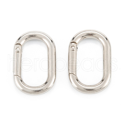 Zinc Alloy Spring Gate Rings PALLOY-L233-07C-P-1