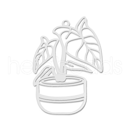 Non-Tarnish 201 Stainless Steel Pendants STAS-S105-LA785-1-1