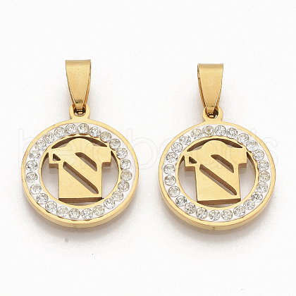 201 Stainless Steel Pendants STAS-N089-26G-1