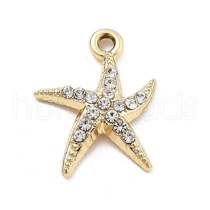 Alloy Rhinestone Pendants FIND-U026-24B-G-1