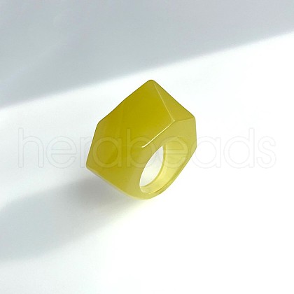 Irregular Resin Finger Rings for Women FS-WGE29F2-03-1
