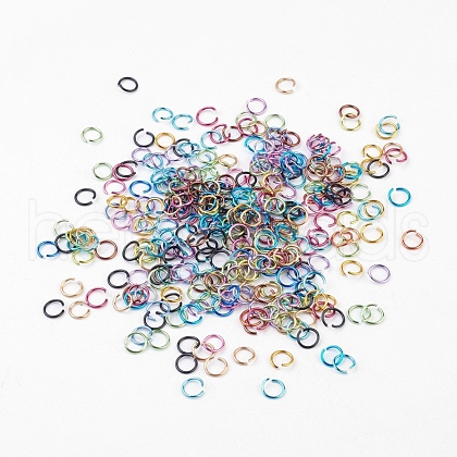 Aluminum Wire Open Jump Rings X-ALUM-R005-1.0x10mm-1