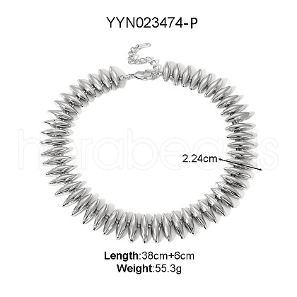 Stainless Steel Chain Necklaces for Women UD3084-2-1