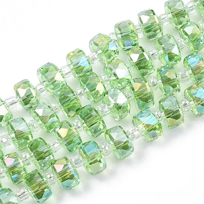 Transparent Glass Beads Strands EGLA-T020-15B-1
