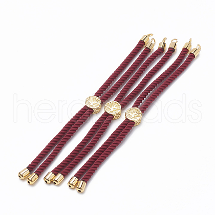 Nylon Twisted Cord Bracelet Making MAK-T003-16G-1