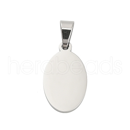 304 Stainless Steel Stamping Blank Tag Pendants STAS-H333-02P-1