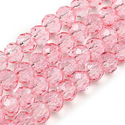 Transparent Baking Paint Glass Beads Strands X1-DGLA-A034-T4mm-D08-1