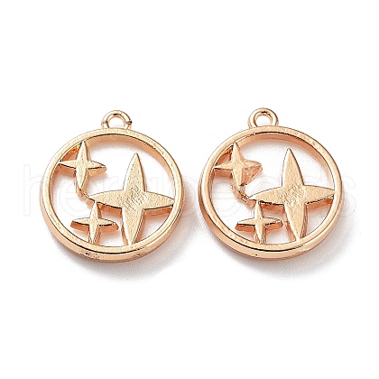 Rack Plating Alloy Resin Imitation Shell Pendants FIND-E043-08KCG-1