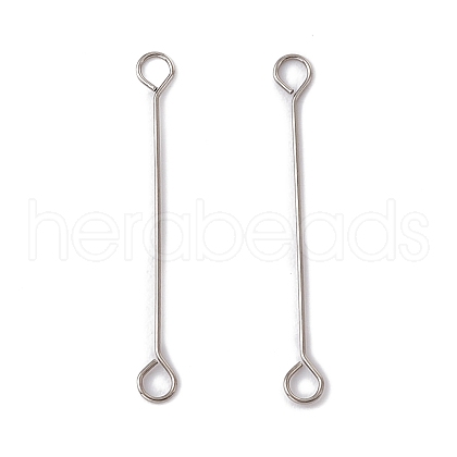 Non-Tarnish 304 Stainless Steel Connector Charms STAS-G291-03C-P-1