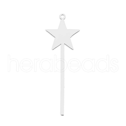 Non-Tarnish 201 Stainless Steel Pendants STAS-S105-LA782-1-1
