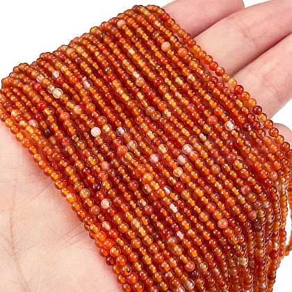 Natural Red Agate Beads Strands G-M438-A10-02-1