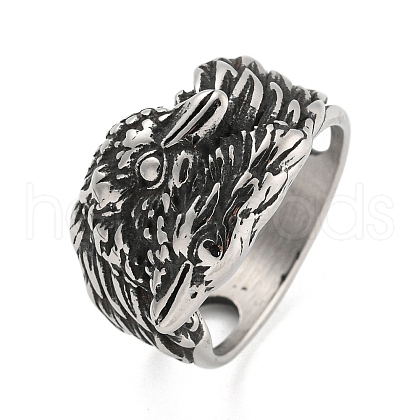 304 Stainless Steel Ring RJEW-B055-05AS-06-1