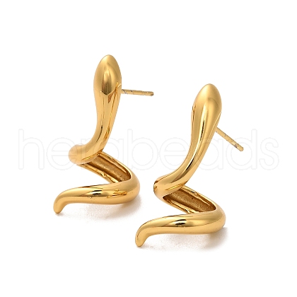 304 Stainless Steel Stud Earrings EJEW-P316-05G-1