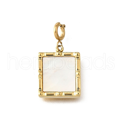 Rectangle 304 Stainless Steel Pendant Decorations STAS-H202-36G-1