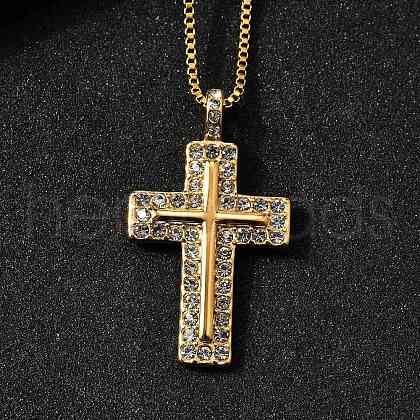 304 Stainless Steel Pendant Necklaces NJEW-H070-02G-1