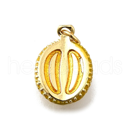 Brass Enamel Pendants KK-Z104-06G-01-1