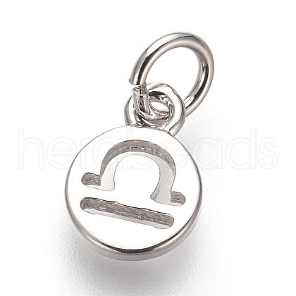 Brass Charms ZIRC-E152-39I-P-RS-1