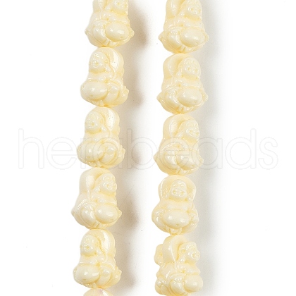 Synthetic Coral Carved Beads Strands CORA-C003-02-1