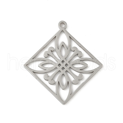 304 Stainless Steel Pendants STAS-G355-09P-1