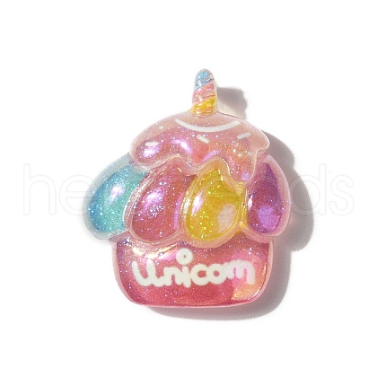 Summer Theme Opaque Resin Cabochons RESI-G106-01B-1