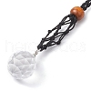 Glass Pendant Decoraton HJEW-JM02026-01-3