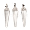 Natural Mixed Stone Pointed Pendants G-D089-01P-2