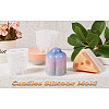 Mega Pet 4Pcs 4 Style DIY Candle Silicone Molds Making DIY-MP0001-08-11