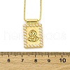 Brass Religion Pendant Necklaces NJEW-C071-06B-G-5