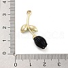 Alloy Resin Flower Pendants PALLOY-U003-06G-04-3