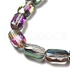 Transparent Electroplate Glass Beads Strands EGLA-F150-HP03-3