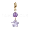 7Pcs 7 Colors Star Glass Pendant Decooration HJEW-JM01966-4