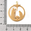 304 Stainless Steel Pendants STAS-S178-04G-3