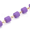 Handmade Polymer Clay Beaded Chain AJEW-JB00926-04-2